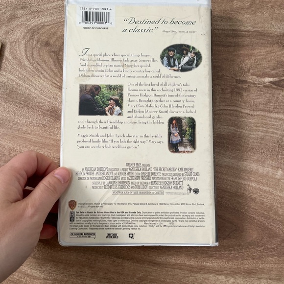 The Secret Garden (VHS, 1993, Clam Shell) - Picture 3 of 7